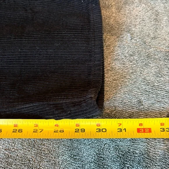 Empyre Loose Fit Black Corduroy Skate Pants Size 30 - Picture 8 of 10